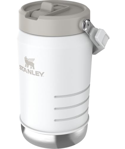 Image of Stanley IceFlow 2.0 Flip Straw Jug with Handle 40 oz | Twist On Lid and Flip Up Straw | Leakproof for Travel and Sports | Insulated Stainless Steel | BPA-Free | Frost