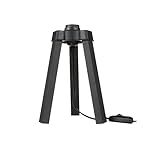 Lampes à poser Lampe à poser sur trépied en bois noir - Piko MDL4769