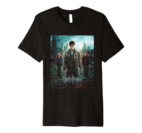 Harry Potter Deathly Hallows Part 2 Poster Premium T-Shirt