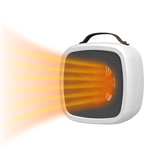YATOSEEN Chauffage Electrique, Chauffage Électrique Rapide, Mode Ventilateur et Système D'arrêt de Sécurité Automatique, Silencieux et Portable pour une Utilisation au Bureau et Dans la Chambre Cover