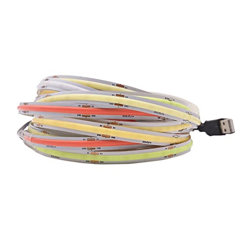 Tira LED COB USB 1m 320 LEDs Rojo miniatura 5