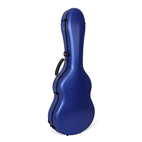 Image of Crossrock Poly Carbon OM /000 Guitar Case, Anti-scratch Flight Case in Blue (CRF4000OMBL)