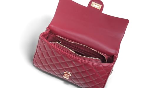 Image of FEVERSOLE Crossbody Bag Vegan Leather Women Retro Small Saddle Satchel Shoulder Bag Tote With Long Adjustable Strap