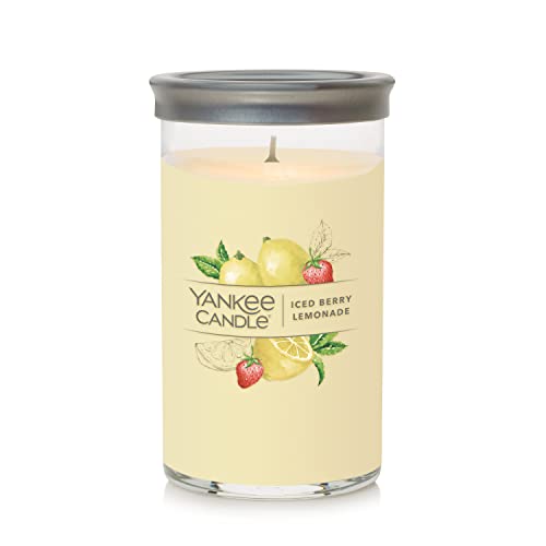 Yankee Candle 1632926 Iced Berry Lemonade Signature Medium Pillar Candle cover