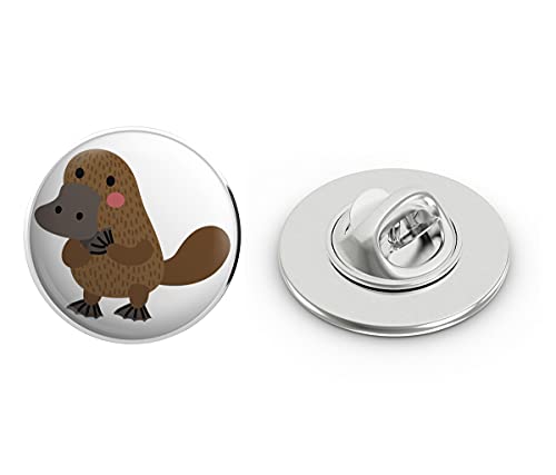 Cute Adorable Sea Creature Cartoon Emoji - Platypus #1 Round Metal 0.75