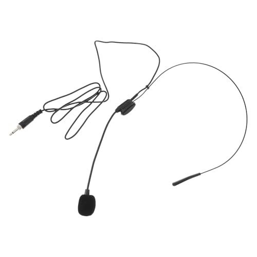 CAXUSD Micrófono de Diadema Cable Jy518 Negro Micrófono de