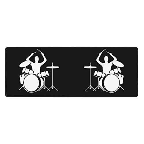Tapis de souris pour batteur étanche avec bords cousus pour PC et bureau à la maison