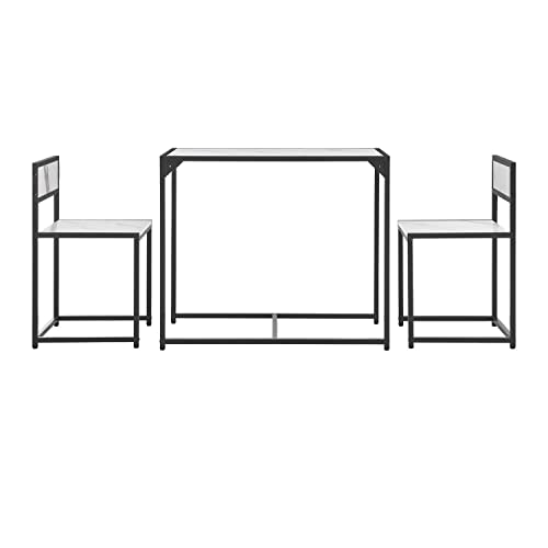 Kompaktes Esstisch-Set Für 4 Platzsparende Runde/q Produktbild-Vorschau 3