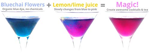 Anti-aging Color Changing Blue Butterfly Tea | 100% Pesticide Free, Nontoxic, GMO-Free, Healthy | Premium Quality and Carefully Selected | Packed in a Reusable Metal Tin | Perfect for Baking, Cooking