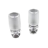 14mm Male to Laboratory Stopper Connector (2PCS) - Airtight Glass Joint Connector, Chemistry Flask & Borosilicate Glassware