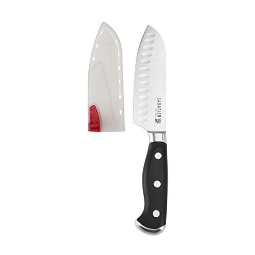 Sabatier Stainless Steel Santoku Knife with EdgeKeeper Self