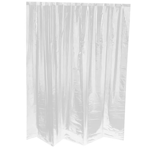 Rideau de douche transparent imperméable pour éviter les éclaboussures de bain