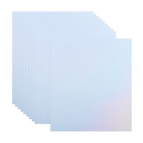 Papier Holographique A4 Autocollant à Reflets Métalliques pour Décoration et Affiches Créatives