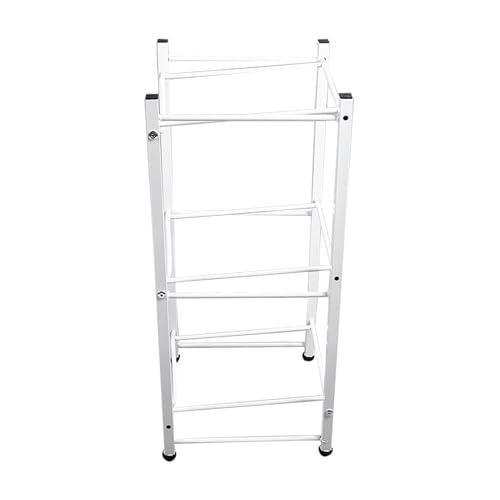 Porte-carafe d'eau 3 étages en métal blanc robuste pour bouteilles