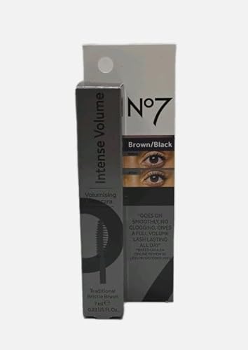 No7 Intense Volume Mascara Brown Black, 7ml (Packaging May Vary)