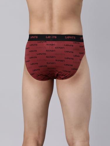 Image of Levi's 021 Brief for Men | Cotton Stretch Fabric | Printed Men's Underwear | Breathable | Anti-Roll Waistband | Extra Supportive Gusset | Functional Fly | Dual Layer 3D Pouch | Tagless | Pack of 2