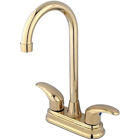 Grifo de barra central Kingston Brass Legacy de 10,16 cm con soporte de dos asas Cover