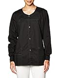 WonderWink Women's Wonderflex Constance Scrub Jacket, Black, X-Small