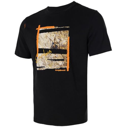 TRANGO Camiseta Excelsior Negro L Hombre