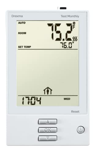 White-UDG-Electric-Radiant-Floor-Heating-Programmable-Thermostat-with-Floor-Sensor-Included White UDG Electric Radiant Floor Heating Programmable Thermostat with Floor Sensor Included