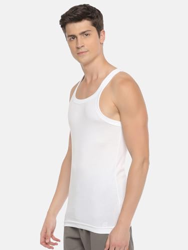 Image of Macroman M-Series Rocker Sports Vest for Men in 100% Combed Cotton with Square Neckline & Contoured Armholes