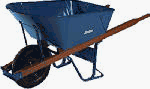 Ames True Temper M11t22 Jackson 5-3/4 Cu. Ft. Steel Wheelbarrow Wheelbarrows, Contractor