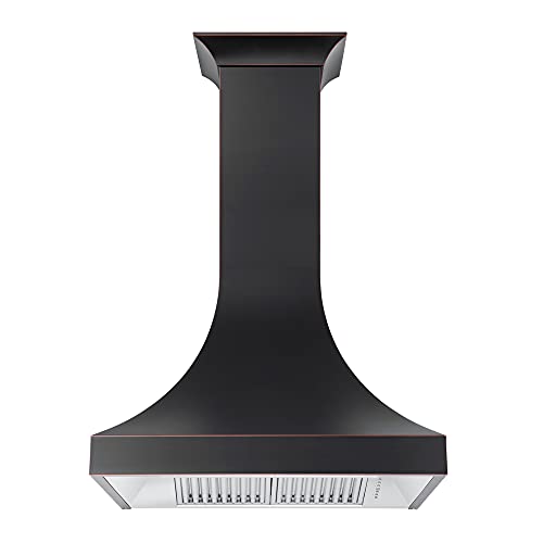 ZLINE 36" Designer Series Oil-Rubbed Bronze Ducted Wall Range Hood (8632B-36)