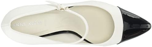 Anne Klein Women's Bleeker Pump, White/Navy, 7.5 | Image 4