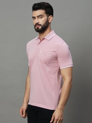Image of UNIBERRY Men's Cotton Half Sleeves Solid Polo Neck T-shirt-MT4-BG 4XL