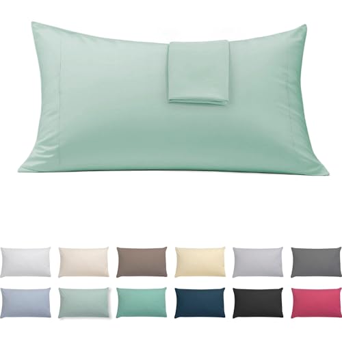 ECOMMERC3 | Funda de Almohada 90 Extrasuave y Confortable - Funda Almohada Color Verde Fabricada 100% en España, Transpirable, Fácil de Lavar