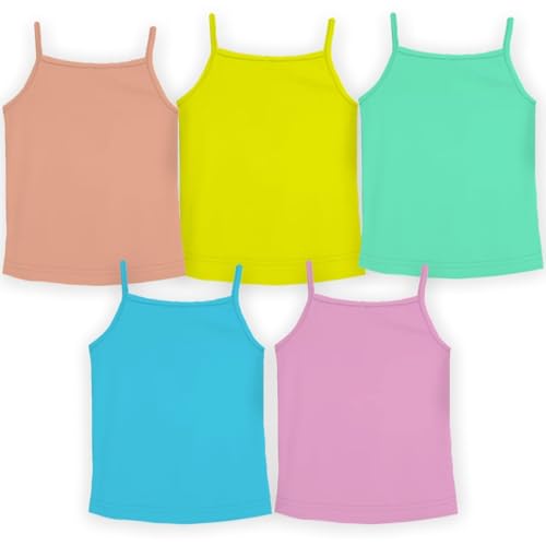 Image of HAP Kids 100% Cotton Multicolored Camisole Pack of Five