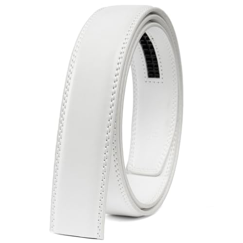 Image of Founders & C Mens Leather Ratchet Belt Strap Only 1 3 /8 inch Without Buckle,Replacement Strap Suitable for 40MM Slide Buckle