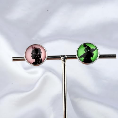 WSNANG Musical Theatre Lover Merchandise Good and Bad Witch Charm Pendant Necklace Good Witch Bad Witch Gift3