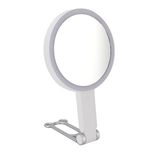 Espejo de maquillaje con aumento 5X con luz LED