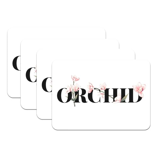 Set de table orchidée grand format chic pour art de la table
