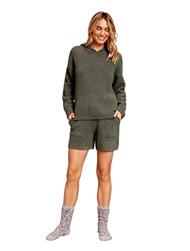 Barefoot Dreams Womens Hoodie And Short Pajama Set, Olive Branch, Large Us #TOP12