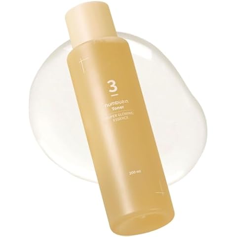 numbuzin No.3 Super Glowing Essence Toner | Skin Radiance, Pore Tightening, Skin Texture, Hydration | Fermented Ingredients, Niacinamide, Galactomyces | Korean Skin Care | 6.76 fl oz Cover