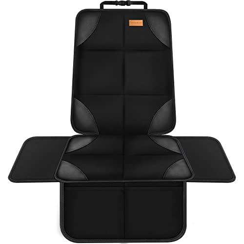 Car Seat Protector, 1 Pack of Seat Protectors, Thickest Padded 600D Fabric Padding, Waterproof, Durable, Anti Slip Backing, Child Seat Protection, Suitable for Babies, Children(Glossy Black1)
