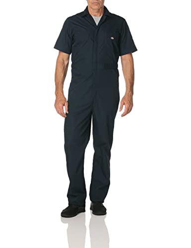 Dickies Men's Short Sleeve Coverall, Dark Navy, X-Large Short
