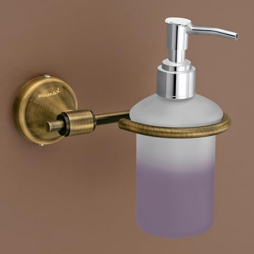 Image of Plantex (Primax) 304 Grade Stainless Steel Liquid Soap Dispenser for Bathroom /Shampoo Dispenser /Hand Wash Dispenser /Bathroom Accessories-Pack of 1 (Brass Antique)