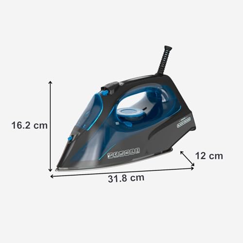 Black & Decker - Ferro Da Stiro A Vapore Bxir2605e-nero/blu - 9