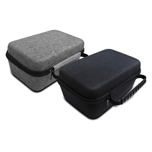 Funda rígida portátil de transporte para videoproyectores, estuche de almacenamiento en EVA con interior de terciopelo y bolsillos internos miniatura 2