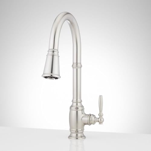 Signature Hardware 481705 Finnian 1.75 GPM Pull-Down Kitchen Faucet - Stainless Steel