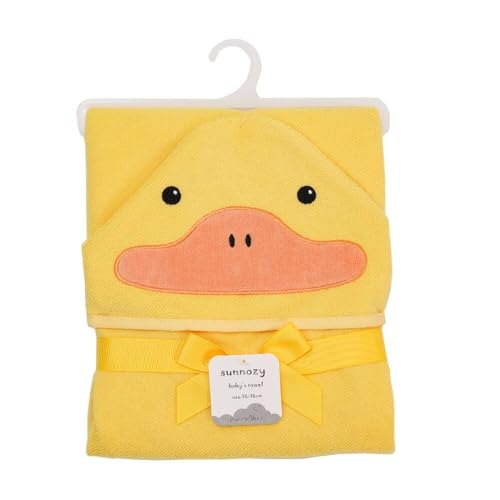 Image of JN&LULU Organic Cotton Fabric Hooded Towel for Kids & Toddlers, Ideal at Bath, Beach, Pool