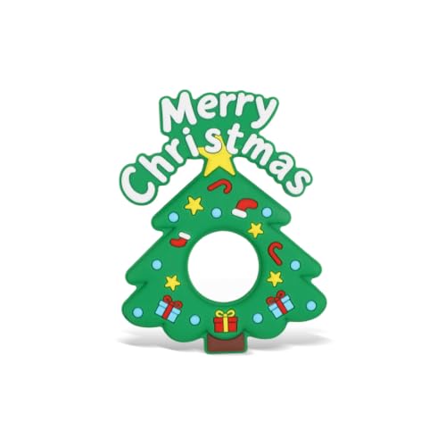 Image of Baby Silicone Christmas Tree Teether,Sensory Chew Toys