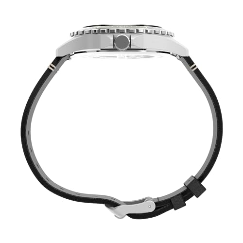 TIMEX Leather Men Black Analog Dial Watch- Tw2V45300Uj, Bandcolor-Black - Image 2