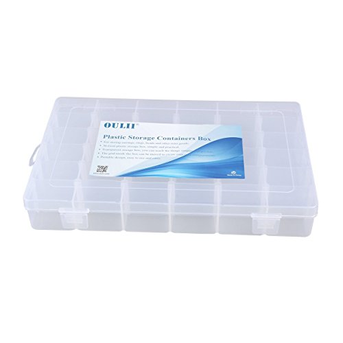 OULII Clear Plastic Jewelry Box Organizer (Square) - Thumbnail 6