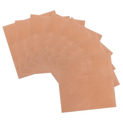 VILLFUL 8 Sheets Sheets Copper Plate for Jewelry Metal Plate Copper Plate Metal Plates for Jewelry Copper