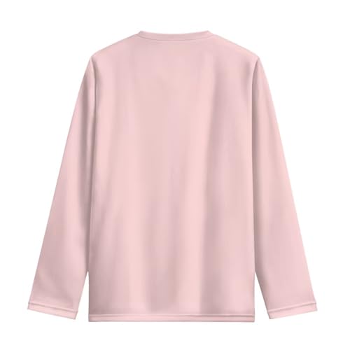 Long Sleeve Shirts for Toddler Girls 3-16Y Crewneck T-Shirt for Kids Thin All-Season Tops Clothes2