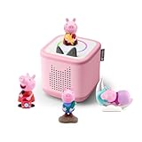 tonies Toniebox 2 Bundle Incl. 4 Peppa Pig Abenteuer und Gute Nacht Geschichten, Pink, Audioplayer für Hörbücher, Lieder, Einschlafen und Tonieplay für Kinder